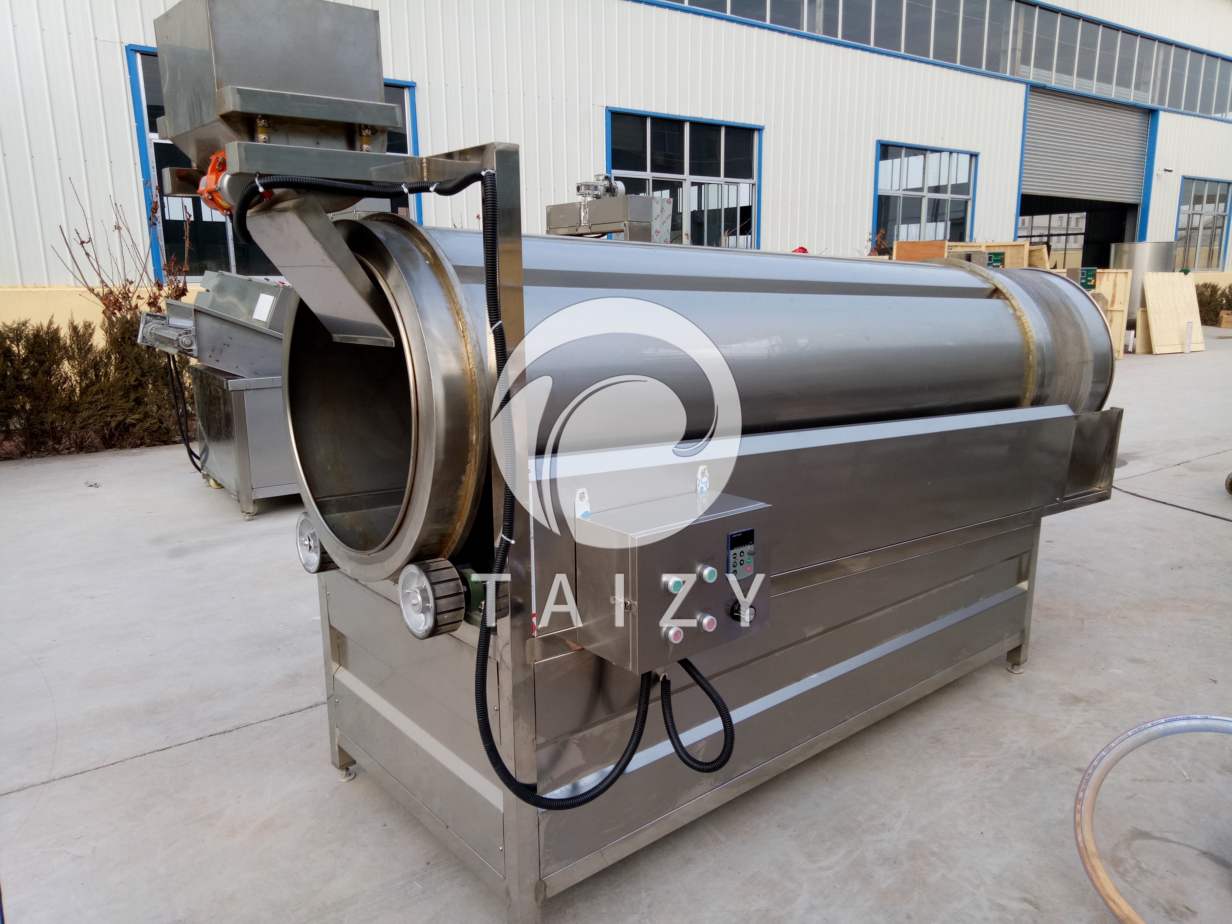 Roller seasoning machine