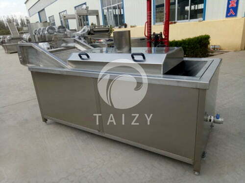 Vegetable blanching machine