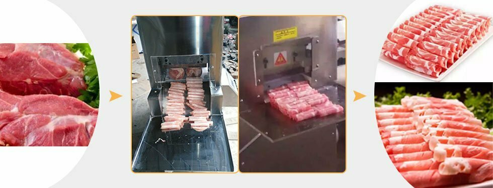 Beef and mutton roll cutting machine | meat slicer machine