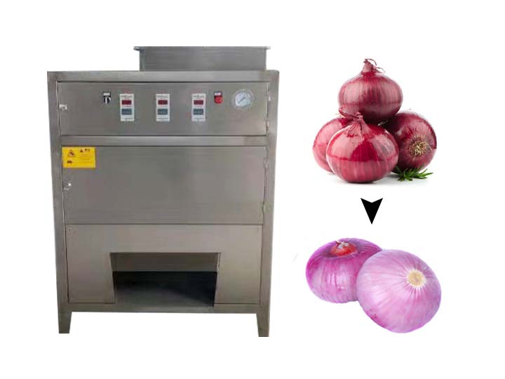 Stainless steel full automatic onion peeler machine
