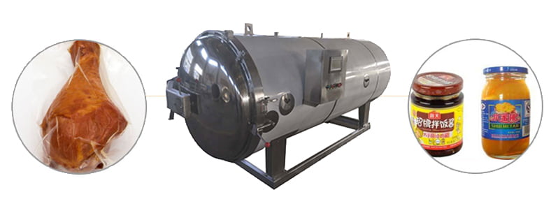 retort pouch, canning food sterilizer machine