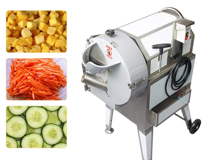 Electric root (bulbous) vegetable cutting slicing machine