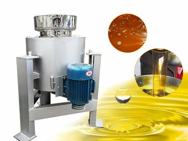 Centrifugal oil filter machine for cleaning crude oil impurity