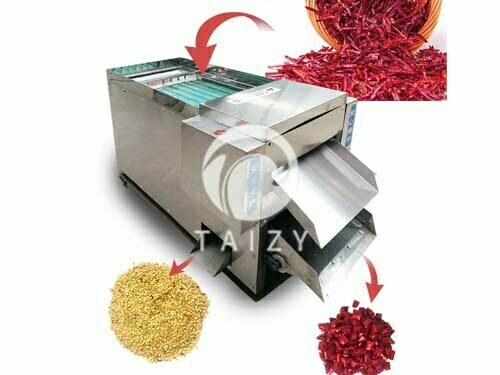Dried chili cutting machine