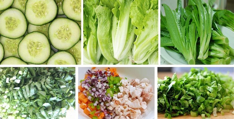 commercial leafy vegetable cutter machine application