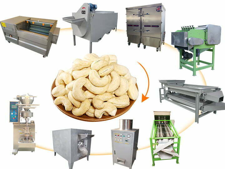 Small cashew nut processing line for grading,shalling,drying cashew nuts