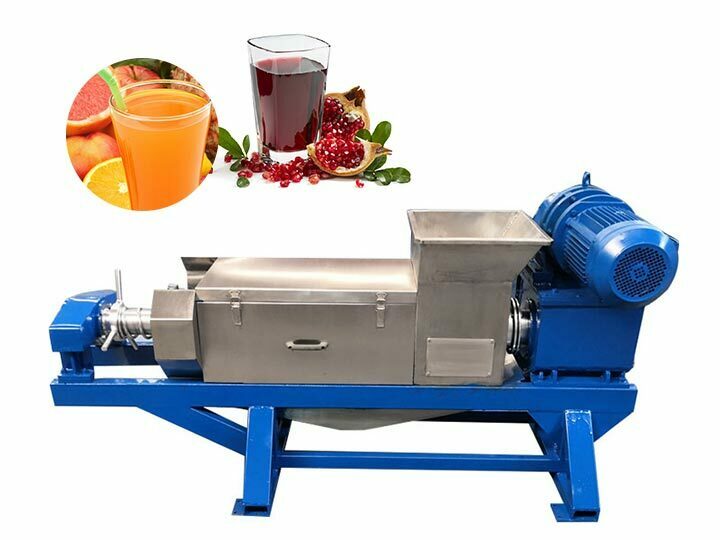Industrial twin screw juice extractor machine