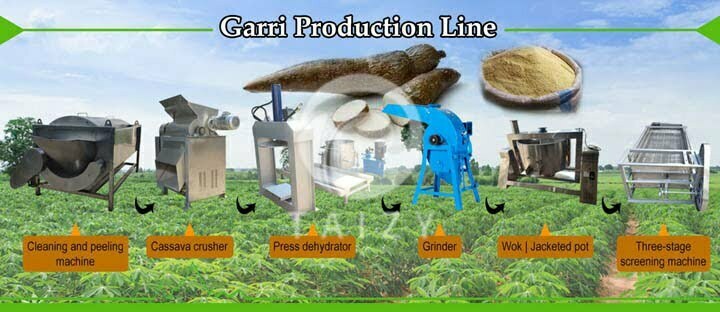 Garri processing machine / cassava flour production line