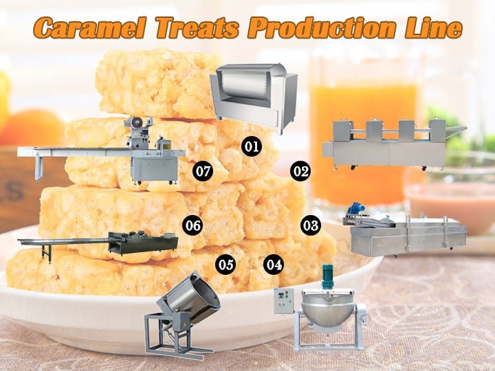 Caramel treats production line / shaqima processing machine