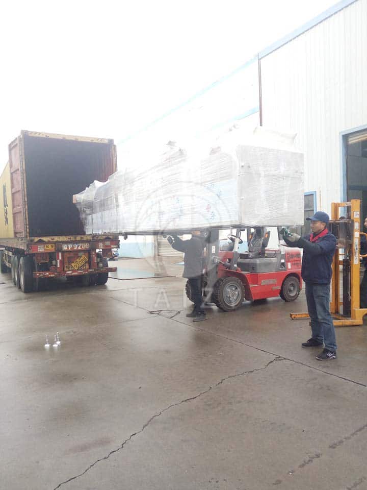 40GP shaqima production line was delivered to America