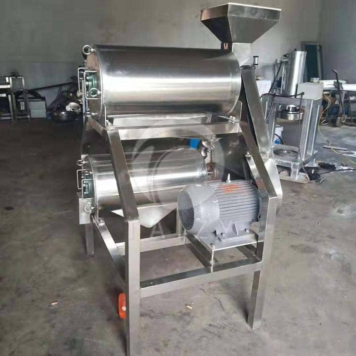 double pass fruit pulping machine for fruit coring and pulping