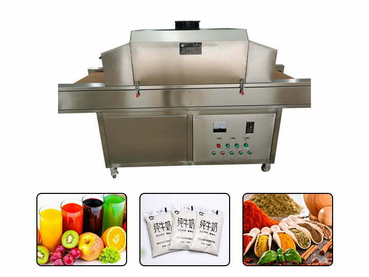 UV sterilizer machine for food industry