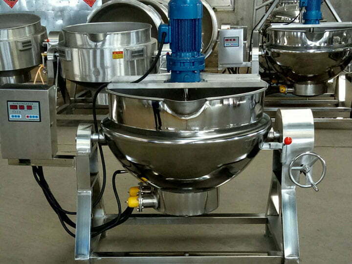 200L steam jacketed kettle with agitator exported to Philippines