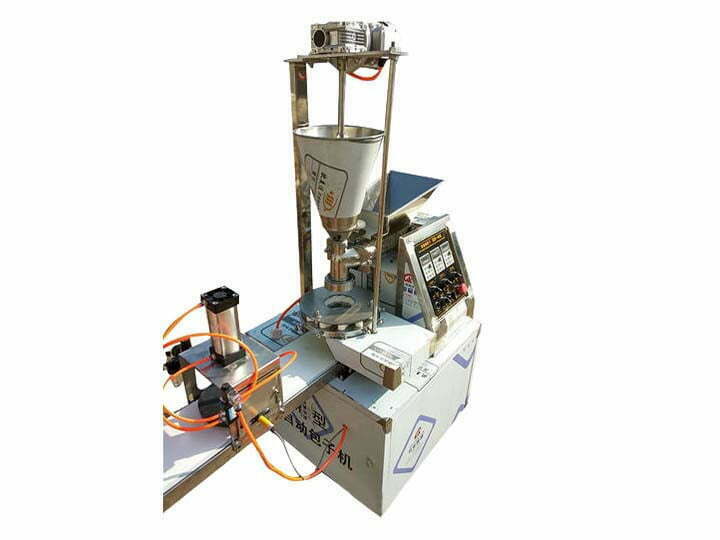 ”
At the forming part, the dough automatically wraps the filling and forms a round bun shape. The round stuffed pie falls onto the conveyor belt and is transported to the mold by the conveyor belt. Then it will press into a variety of shapes through the mold. The fully automatic paratha machine can ensure the accurate operation of the filling without deviation. And the machine can adjust the feeding speed and conveyor speed by adjusting the parameters on the control panel. Moreover, the mold for pressing the cake can also be customized.
Common paratha fillings
The fully automatic paratha making machine has a hopper and multiple hopper models. Therefore, it can fill with one or more fillings in the dough. For the paratha, it is often filled with potatoes, green beans, carrots, meat, etc. Moreover, it can also fill with bean paste, sugar, and other substances to make desserts.
paratha
Traditionally manual made
!["<yoastmark