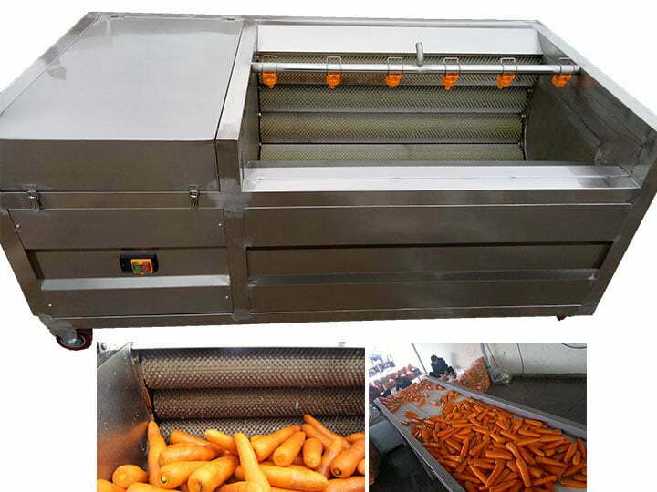 Brush carrot washing cleaning machine for sale