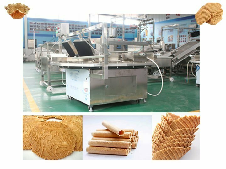 Commercial kuih kapit baking machine operating in Indonesia