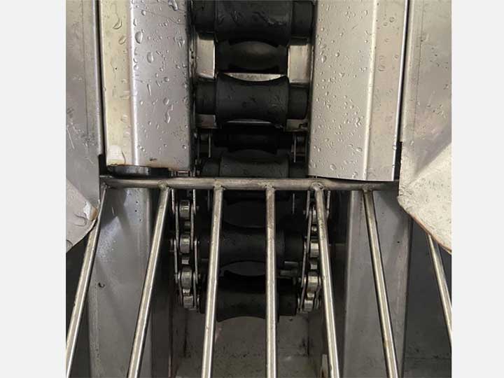 industrial egg cleaning machine chain plate