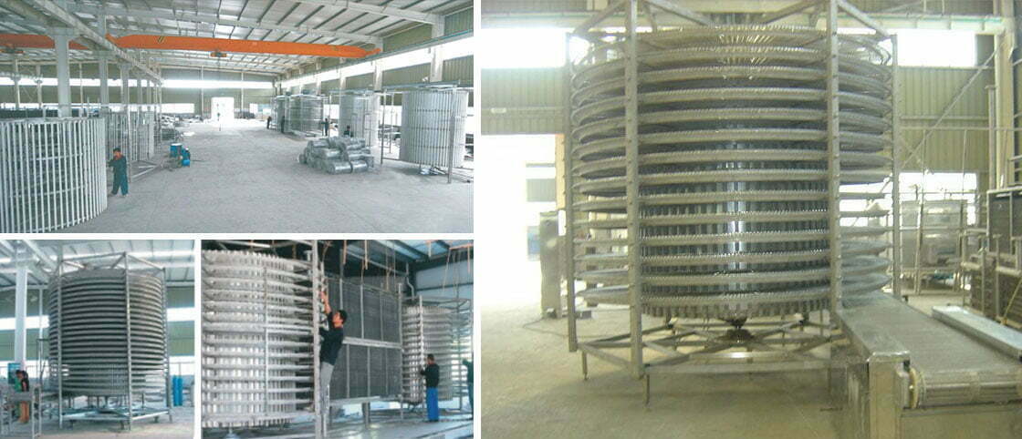 spiral blast freezing machine design