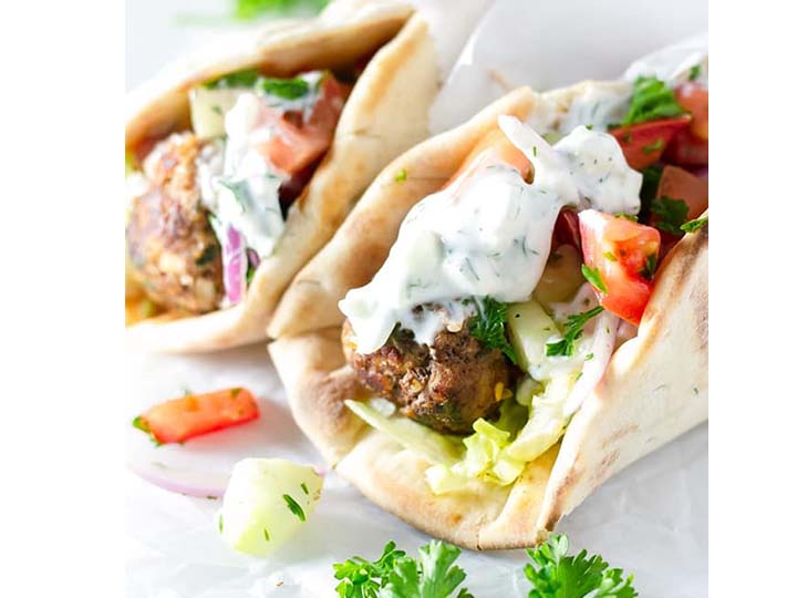 pita bread with shawarma