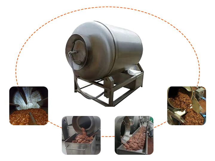 We sold a vacuum meat tumbler to South Africa