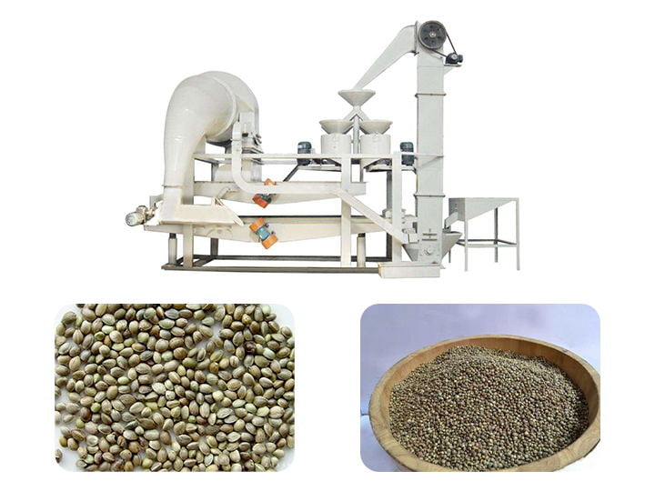 Hemp seed shelling and separating machine characteristics