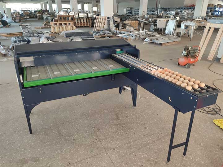 The commercial egg grading machine sold to the Philippines
