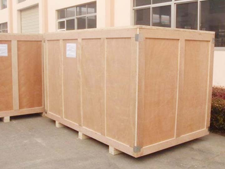 egg sorting machine in wooden package