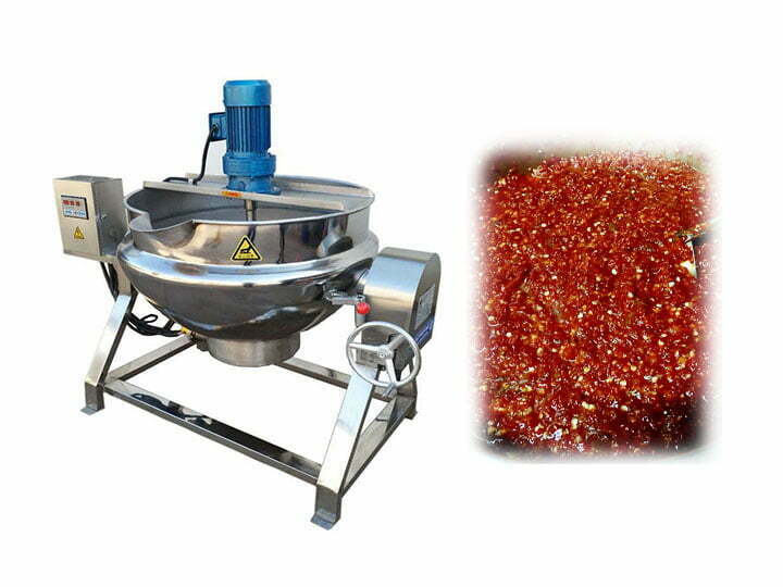 Commercial electric chili sauce cooking mixer jacketed kettle