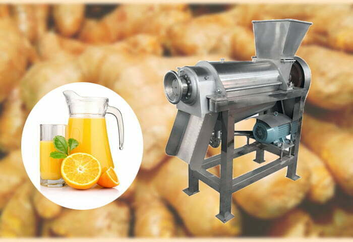 How does the ginger juice extractor machine work?