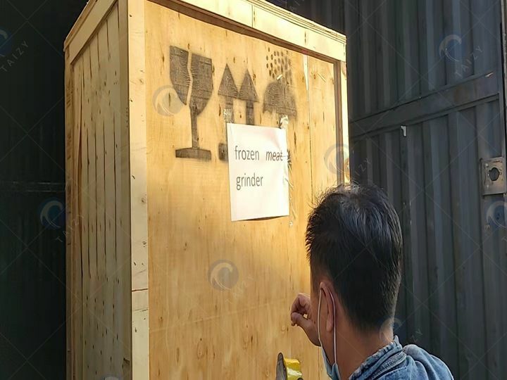 shipment of meat grinder to Singapore