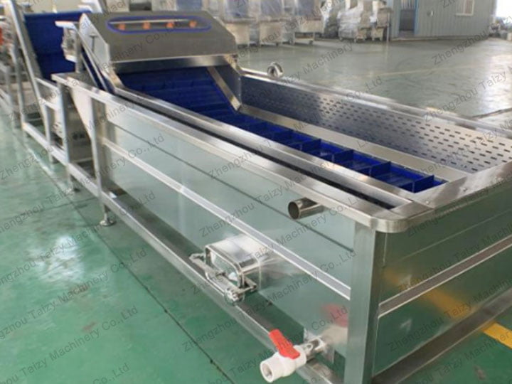 Small scale vegetable washing machine exported to Brazil