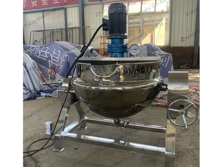 200L jacketed kettle with agitator sold to UAE