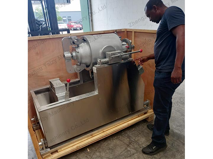 corn puff machine arrived in Ghana