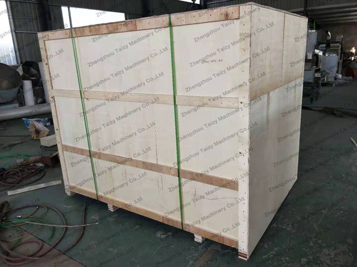 peanut roasting machine with wooden packing