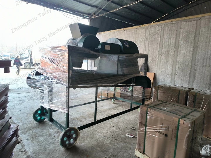 acorn shelling machine for shipping to Korea