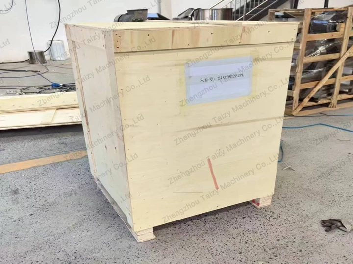 garlic splitting machine with wooden box packing