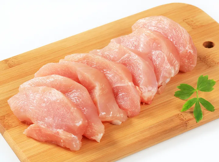 fresh meat strips